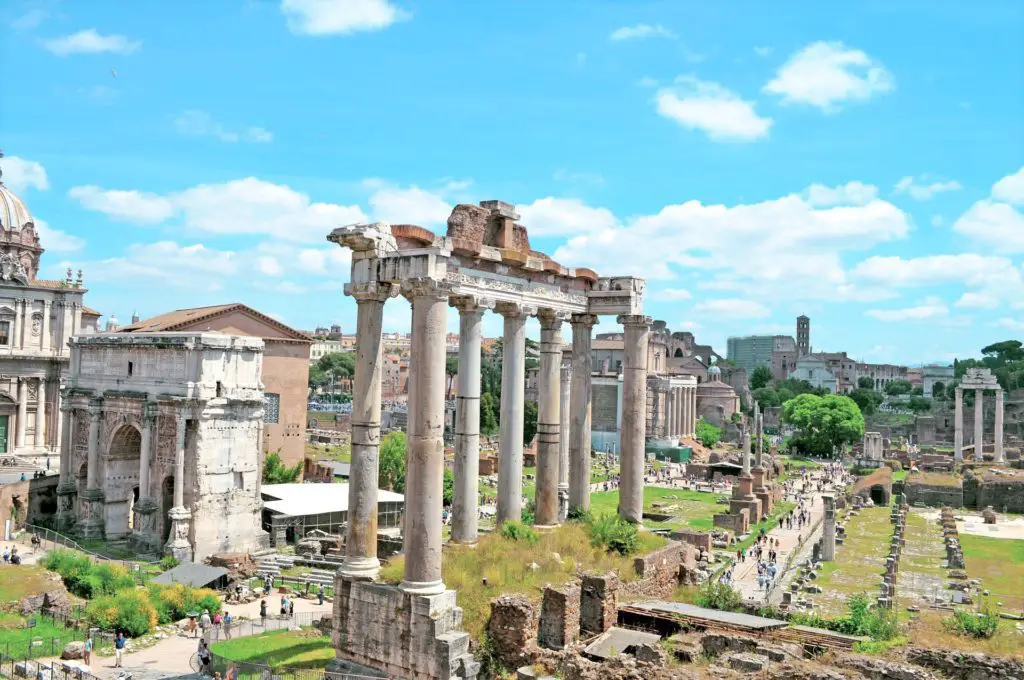 Statues at the Roman Forum