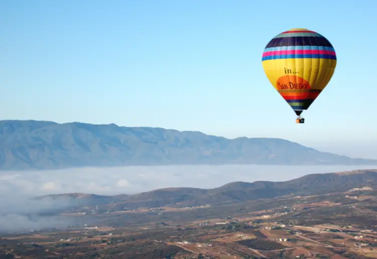 hot air balloon in southern california