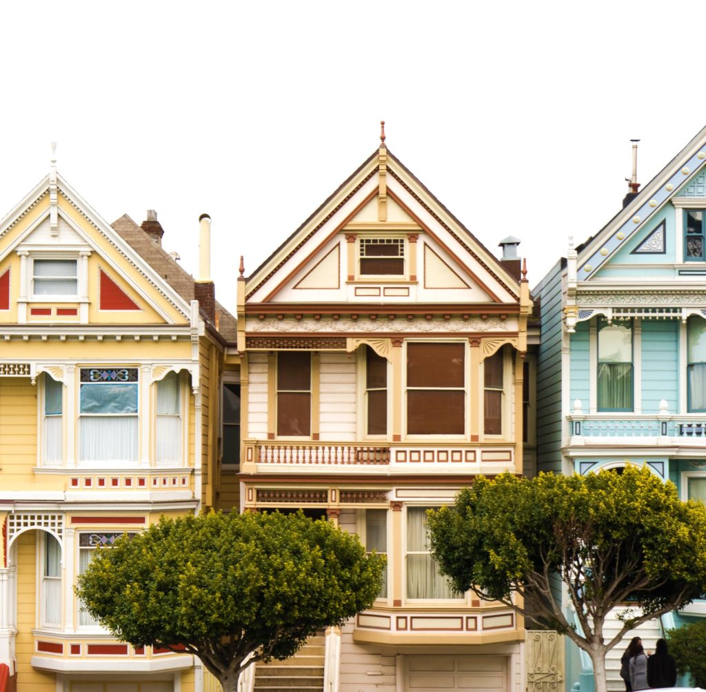 painted ladies houses in San Francisco