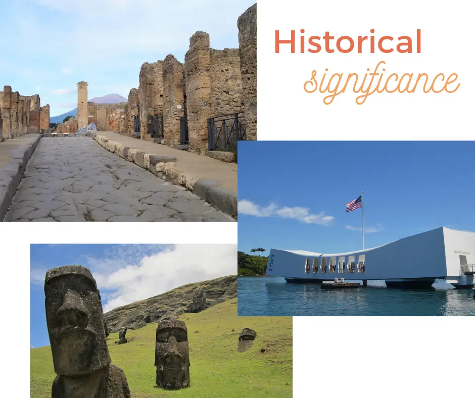 places of historical significance throughout the world