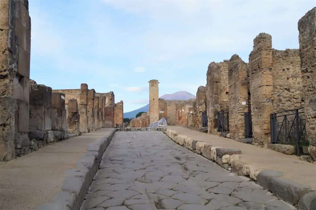 you'll do lots of walking on a visit to pompeii