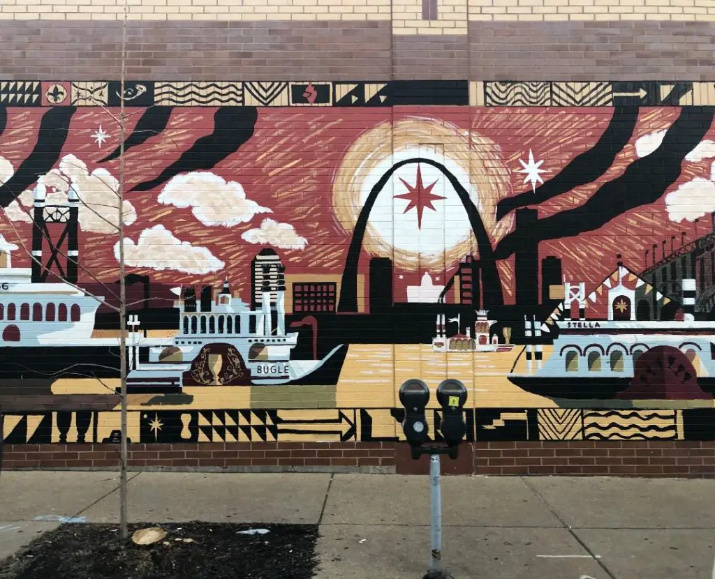 mural at delmar loop in st louis missouri