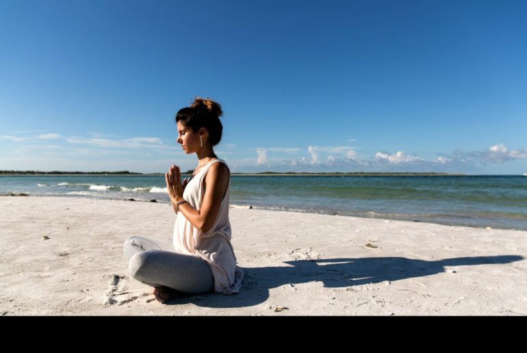 leggings made of recycled materials are how girlfriend collective helps save the ocean