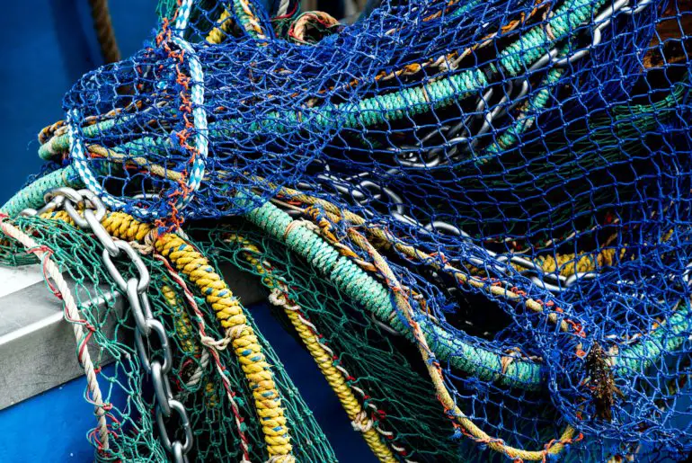 fishing nets turned into fabric is one way companies help save the ocean