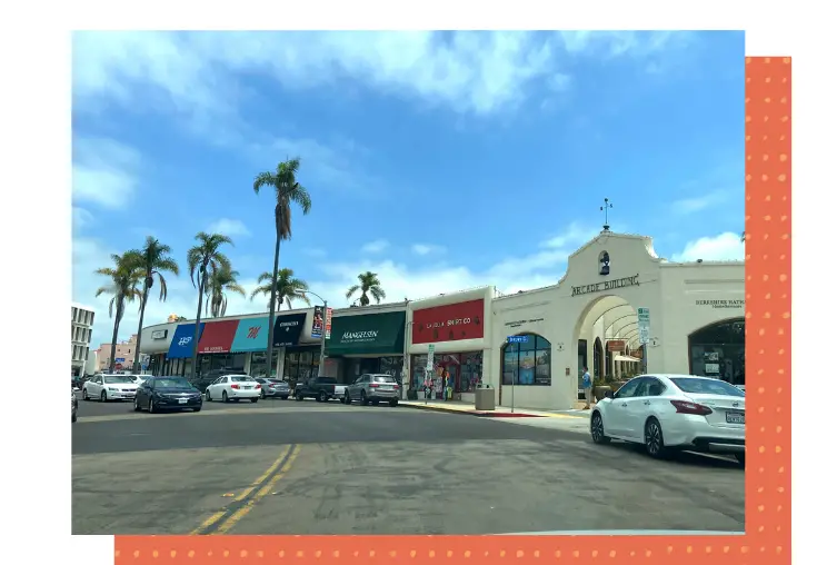 la jolla village is the downtown area