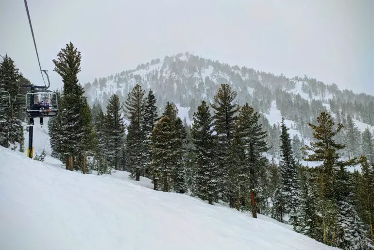 winter in california is fun as seen from mammoth mountain