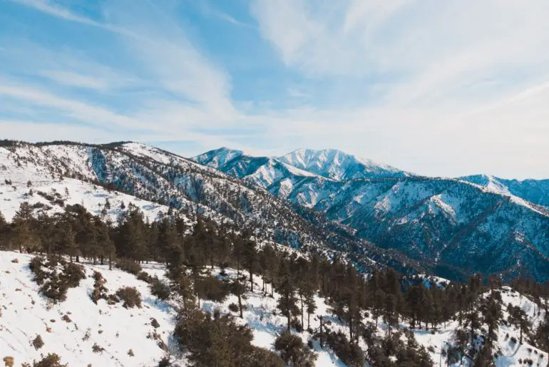 wrightwood is a quiet winter getaway in california