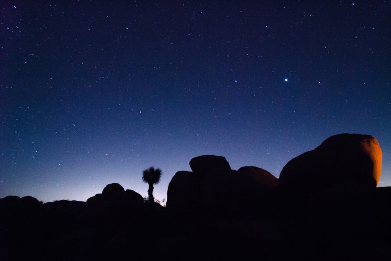 winter stargazing in california