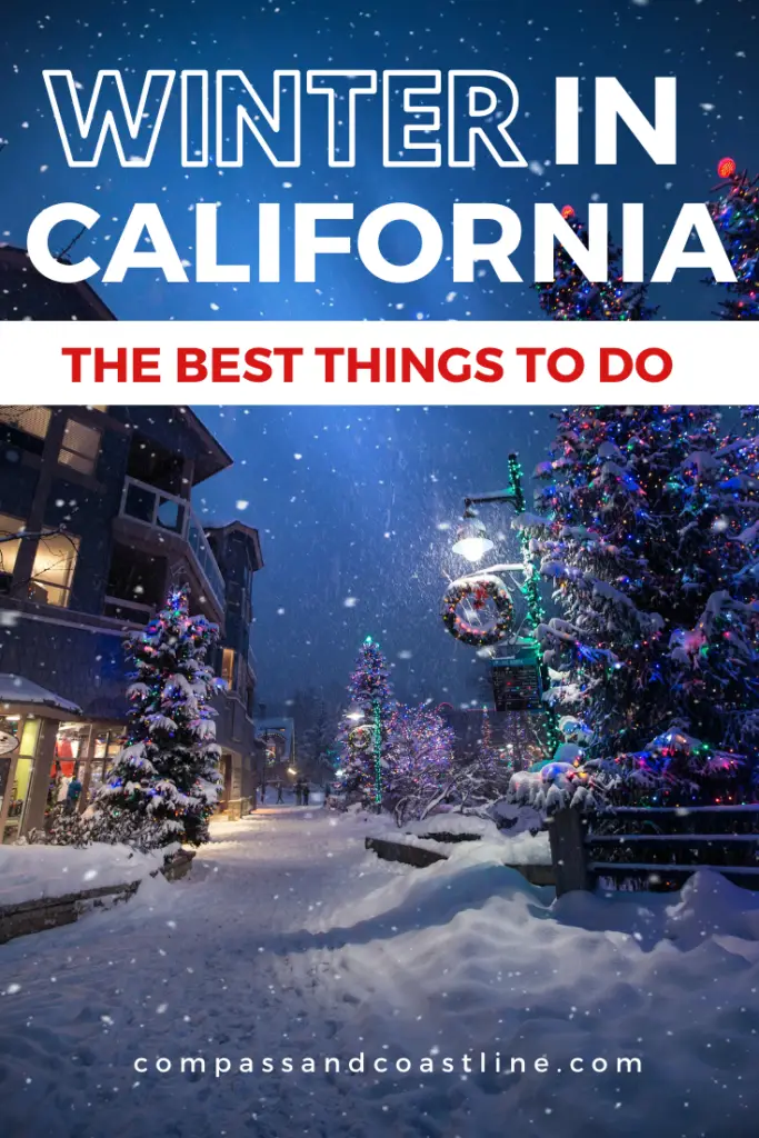 If you're planning a trip to California and thinking... is it worth visiting California in Dec? What is California like in winter? I've got you covered! I've got TONS of cool things to do in California in winter, from the beach to the mountains and everywhere in between. I'll also be sharing tips on weather, and packing, unique holiday events to check out, and helpful links to make your trip go smoothly.