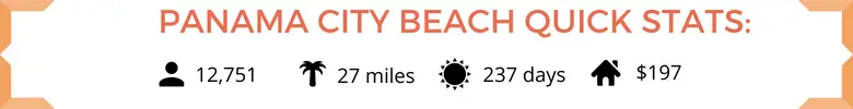 panama city beach quick stats chart
