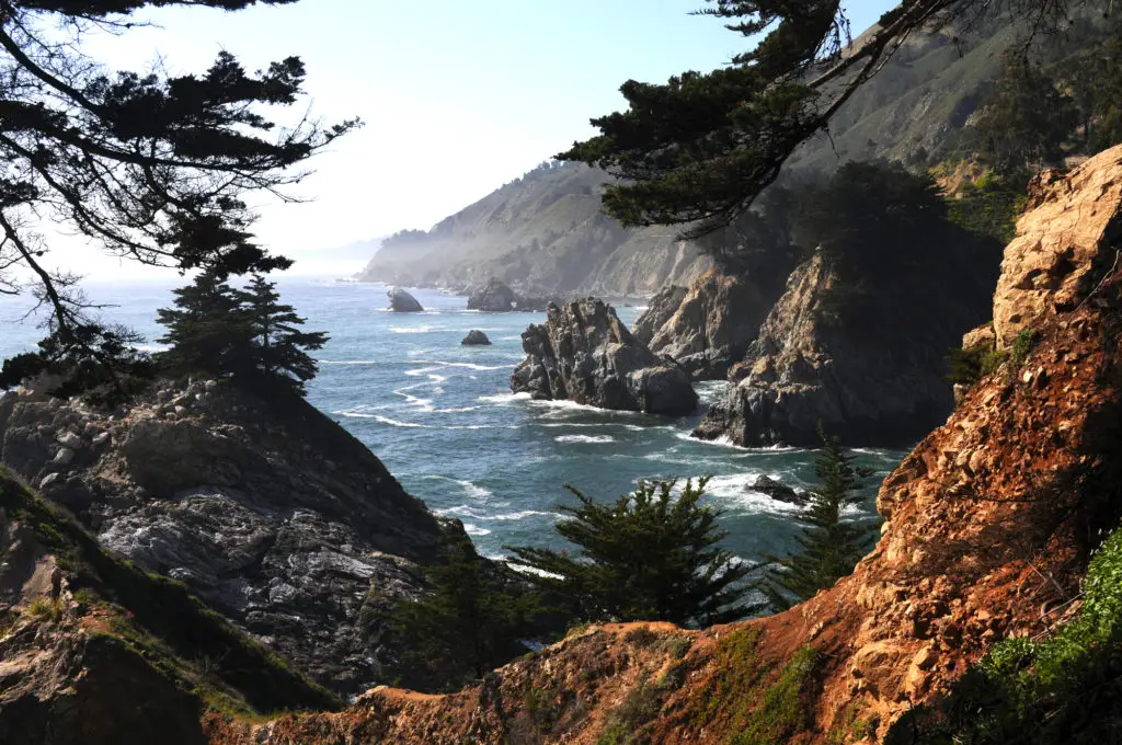 view of big sur from above