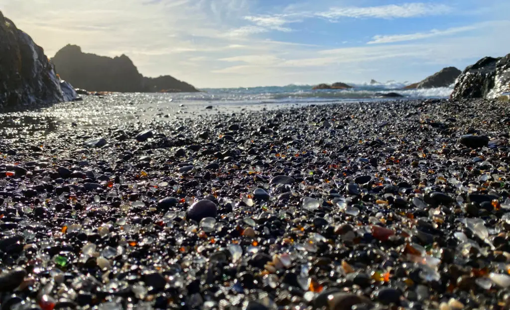 glass beach in california