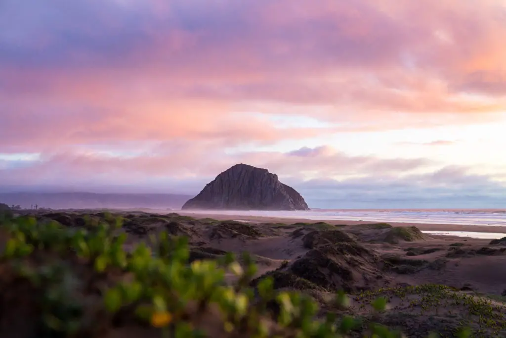 morrow rock at sunset