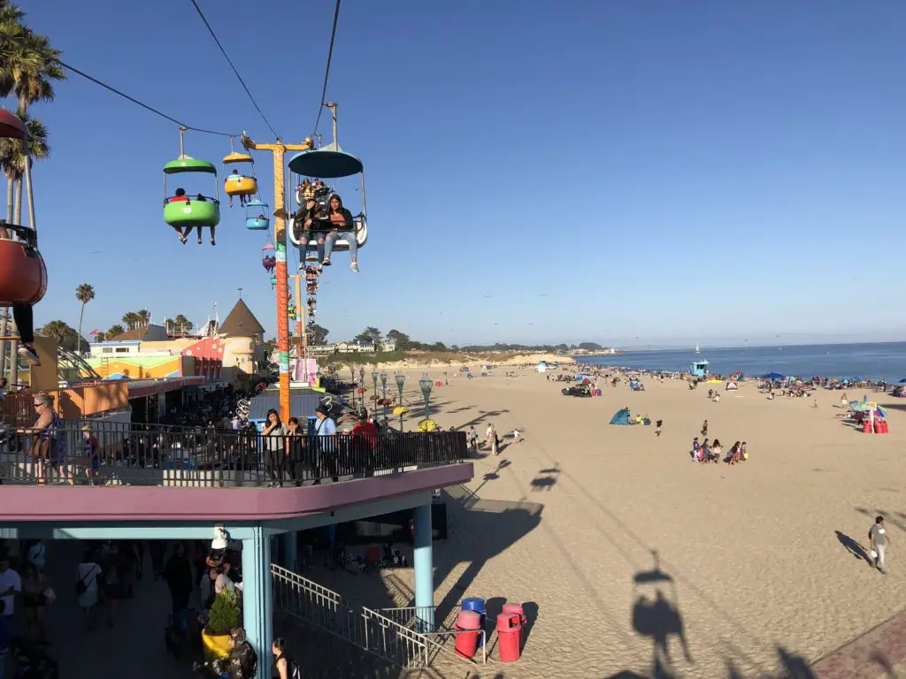 boardwalk in santa cruz