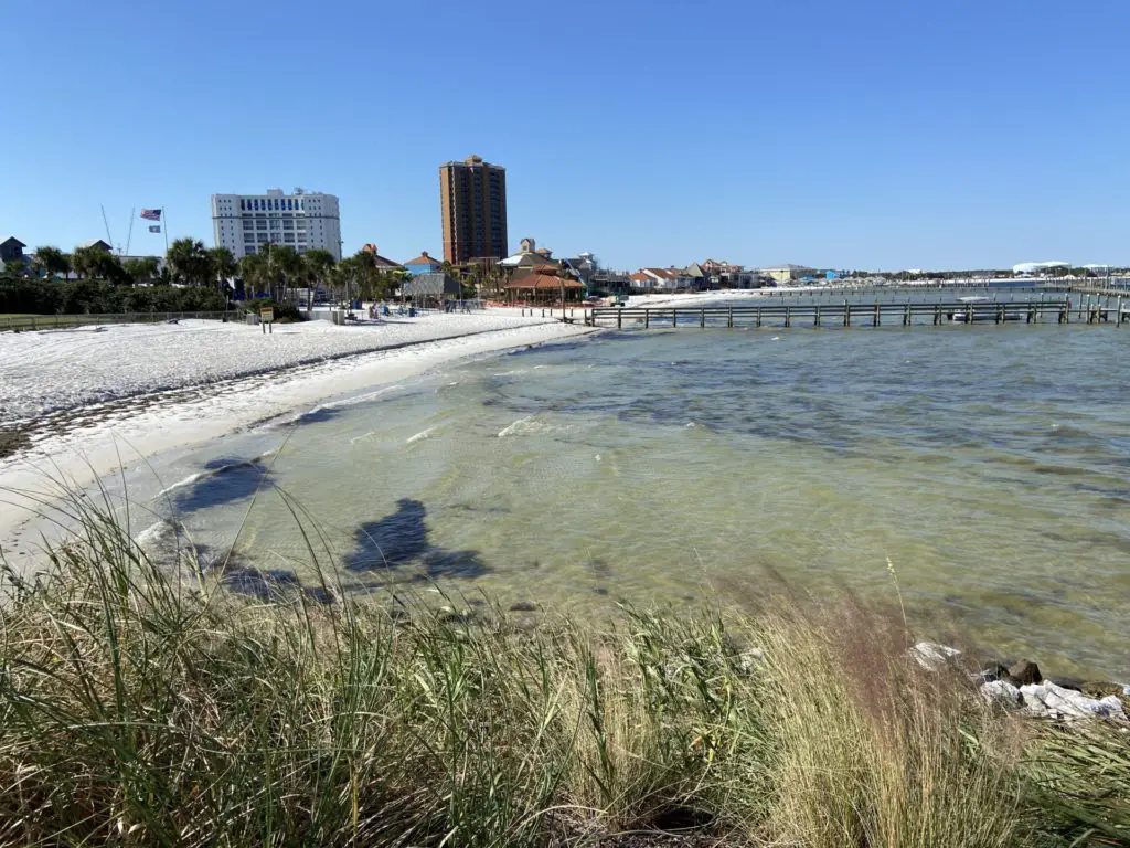 view of pensacola beach channel