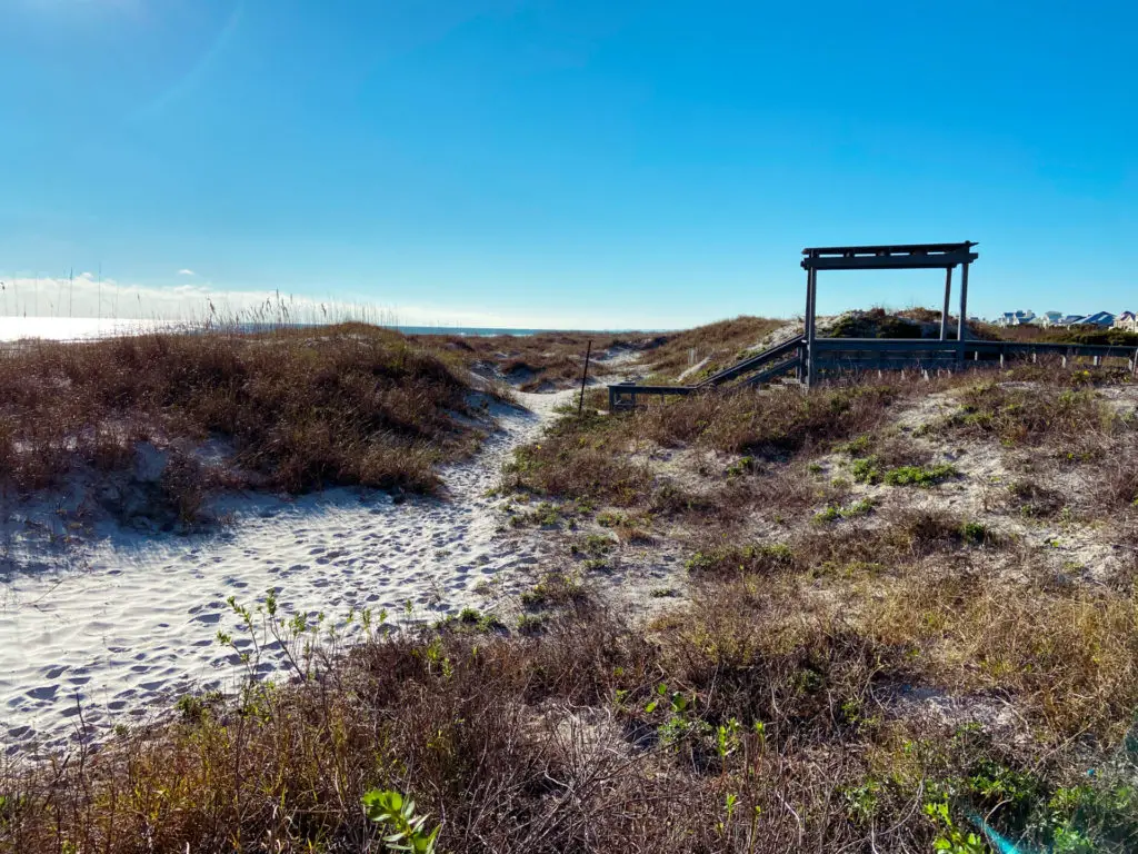 beach access point and walkway in St. Augustine Beach