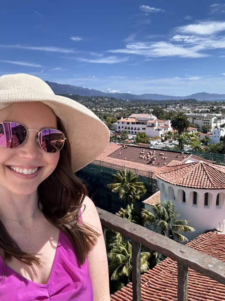 views from the santa barbara courthouse clock tower